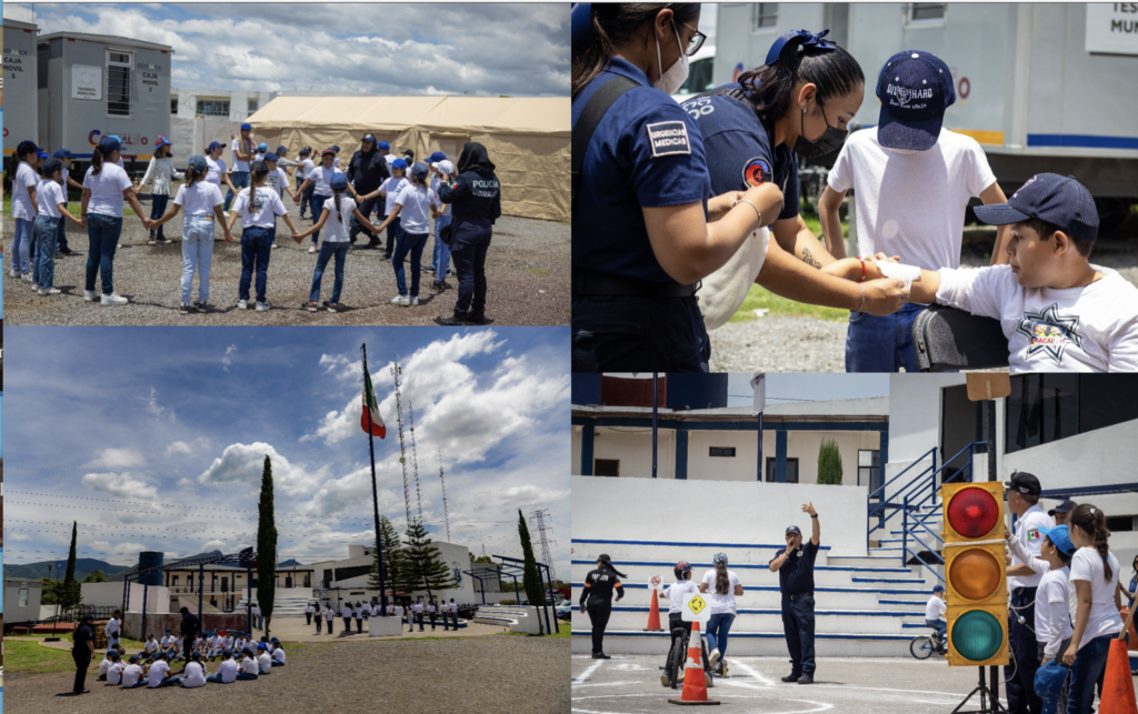 Fomentan valores en curso de verano con “Mini-Academia de Policías”, en Coacalco